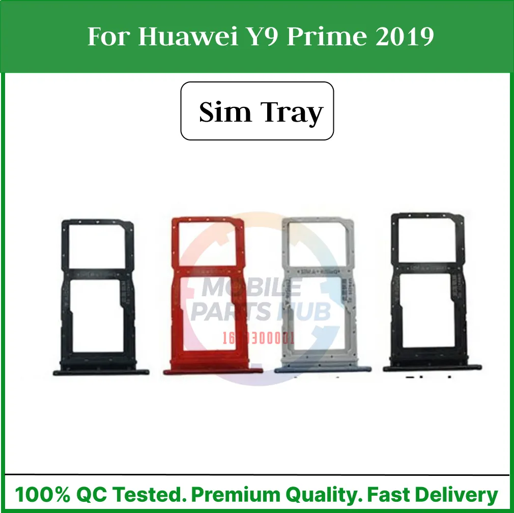 Huawei Y9 Prime 2019 Nano Sim Card Tray Holder Sim Adaptor With Free Sim Ejector Pin Replacement Part - Price in Bangladesh