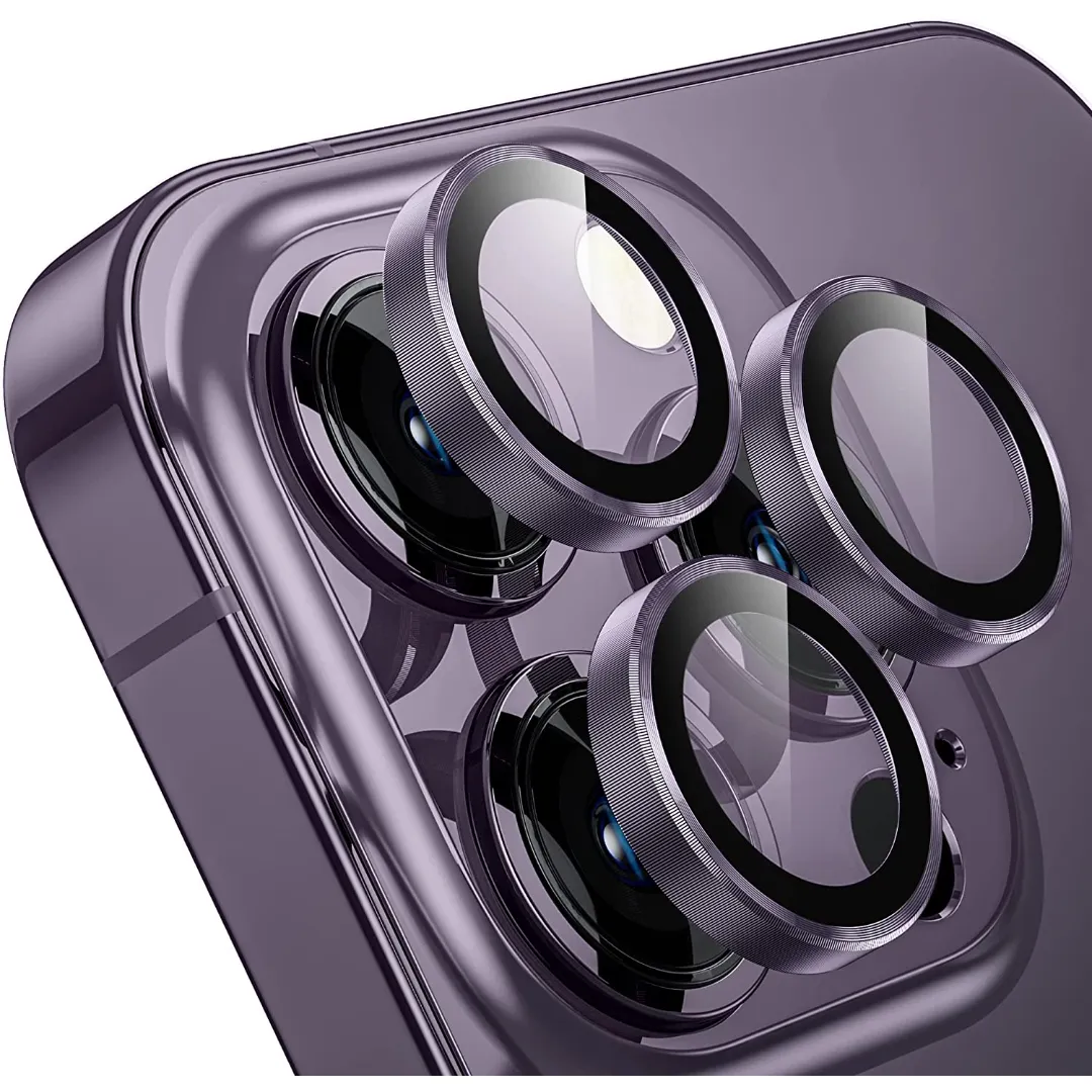 Camera Lens Protector Ring Alloy Glass For Iphone 14 Pro 6.1" & 14 Pro Max 6.7" Ultra-Thin Aviation Alloy Lens Film Rear Camera Scratch-Resistant - Price in Bangladesh