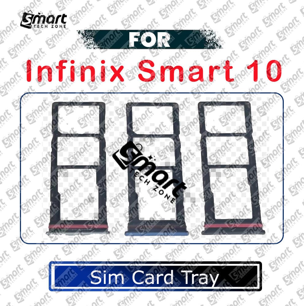 For Infinix Smart 10 Sim Tray Micro SD Card Slot with Sim Ejector Pin Replacement Parts - Price in Bangladesh