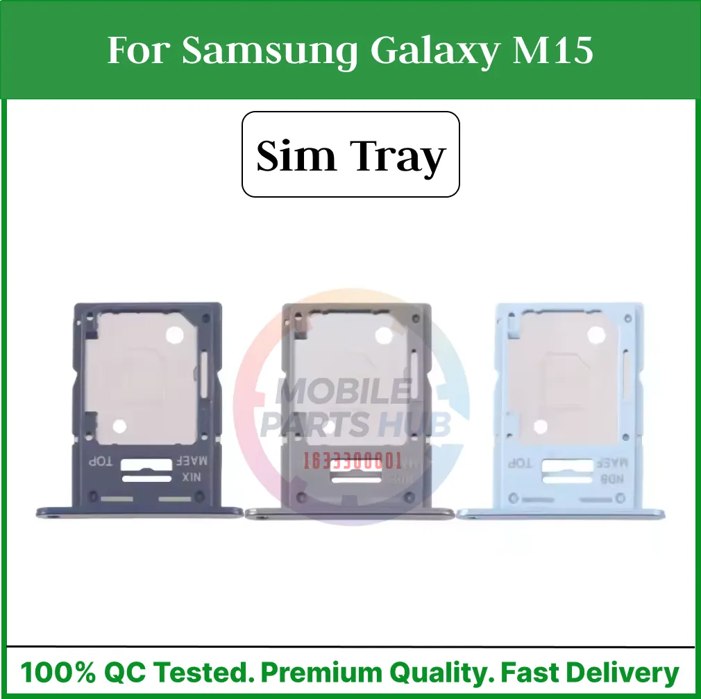 For  Samsung Galaxy M15 Sim Tray Micro SD Card Slot with Sim Ejector Pin Replacement Parts Sim Trays & Ejector Pins Price in Bangladesh - Mobile.com.bd