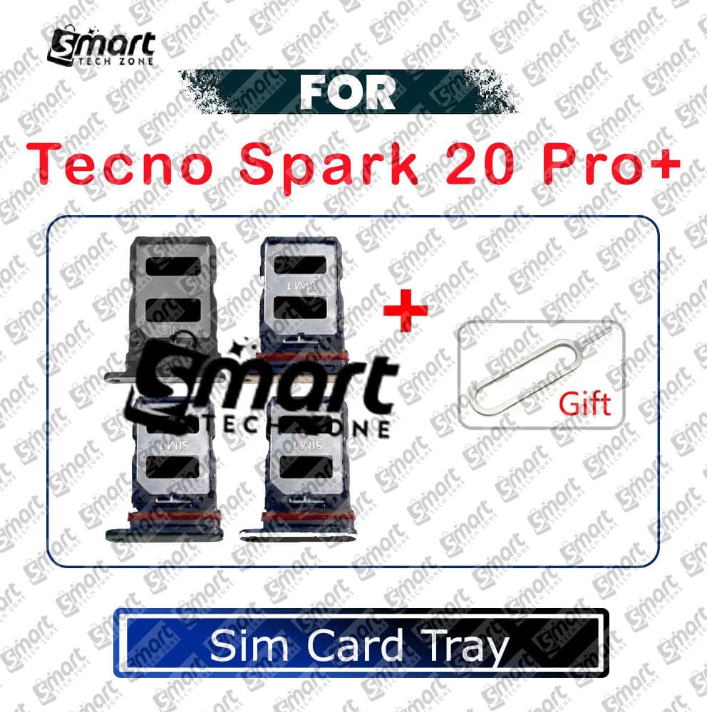 For Tecno Spark 20 Pro Plus Sim Tray Micro SD Card Slot with Sim Ejector Pin Replacement Parts - Price in Bangladesh