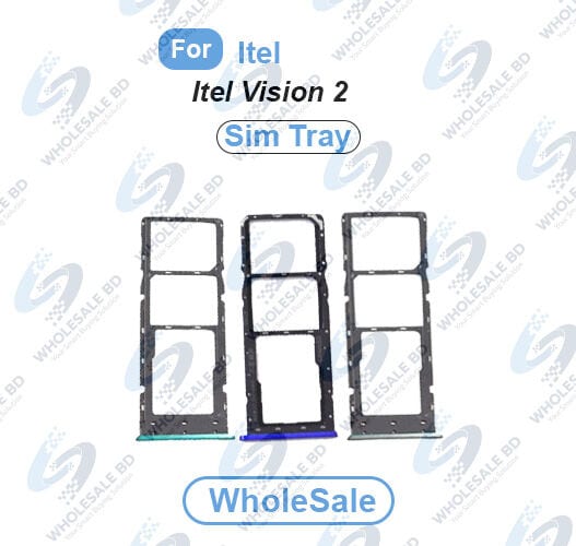 Itel Vision 2 SIM Tray Replacement Slot Holder Sim Slot /SD Card Tray /Holder Card compatible with Sim Ejector Pin Replacement Parts (Wholesale) - Price in Bangladesh