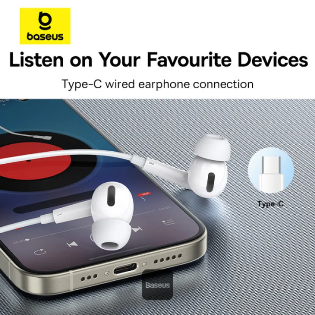 Baseus Encok H18 Wired Earphone In Ear Headset With Mic Stereo Bass Sound 3.5mm Jack Earphone Earbuds Earpiece For iPhone Samsung Xiaomi Earphones & Headphones Price in Bangladesh - Mobile.com.bd
