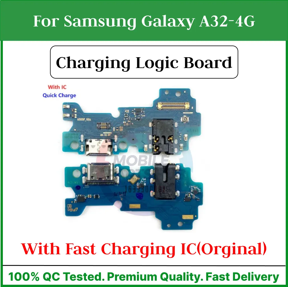 Charging Logic Board For Samsung Galaxy A32-4G Charging Port For USB Plug PCB Dock Connector Replacement Parts Charging Port Parts Price in Bangladesh - Mobile.com.bd