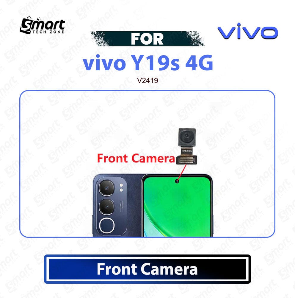 vivo Y19s 4G Front Camera Module - Front Selfie Camera Flex Cable Ribbon Sensor Replacement Repair Spare Parts For V2419 - Price in Bangladesh