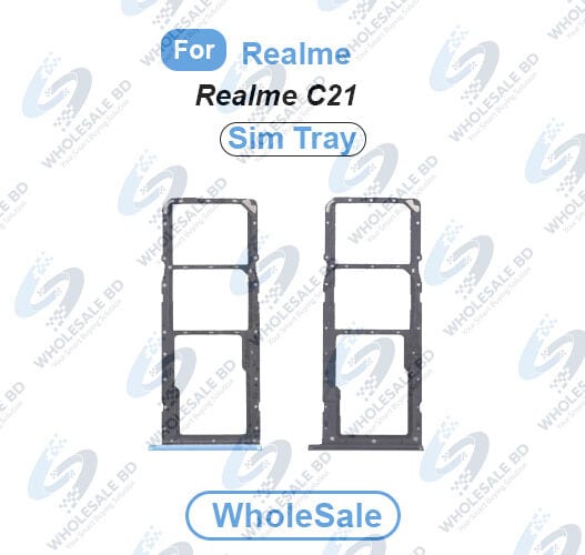 Realme C21 SIM Tray Replacement Slot Holder Sim Slot /SD Card Tray /Holder Card compatible with Sim Ejector Pin Replacement Parts (Wholesale) - Price in Bangladesh