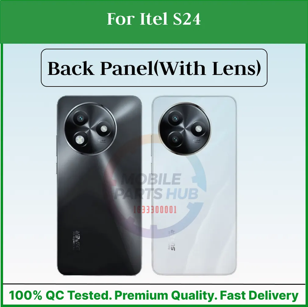 For Itel S24 Back Panel/Backshell/ Casing + Camera Lens With Logo-All Colors Available Back Panels & Housings Price in Bangladesh - Mobile.com.bd