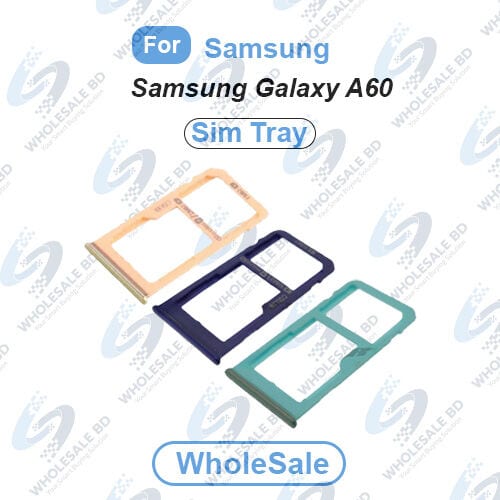 Samsung Galaxy A60 SIM Tray Replacement Slot Holder SD Card Slot with Sim Ejector Sim Tray Repair Parts (Wholesale) - Price in Bangladesh
