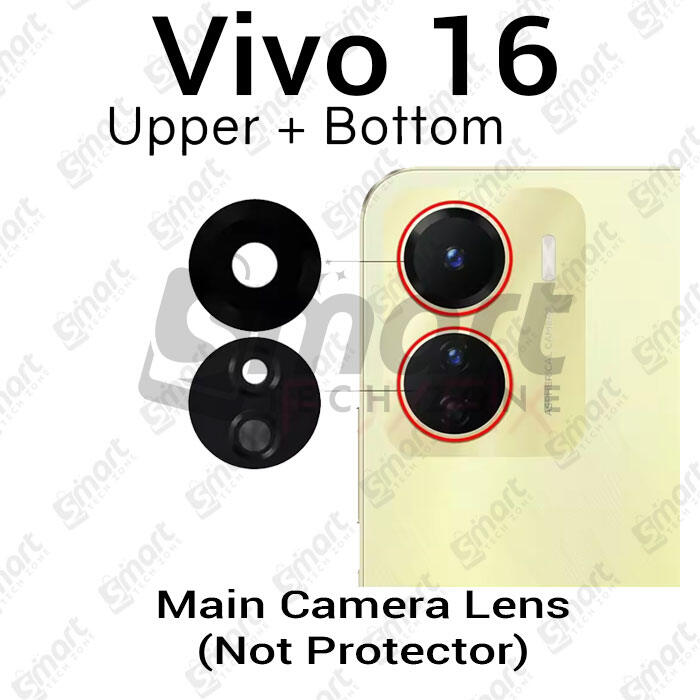 Main Camera Glass / Lens For Vivo Y16  Replacement Part (Not Tempered Camera Glass Protector) - Price in Bangladesh