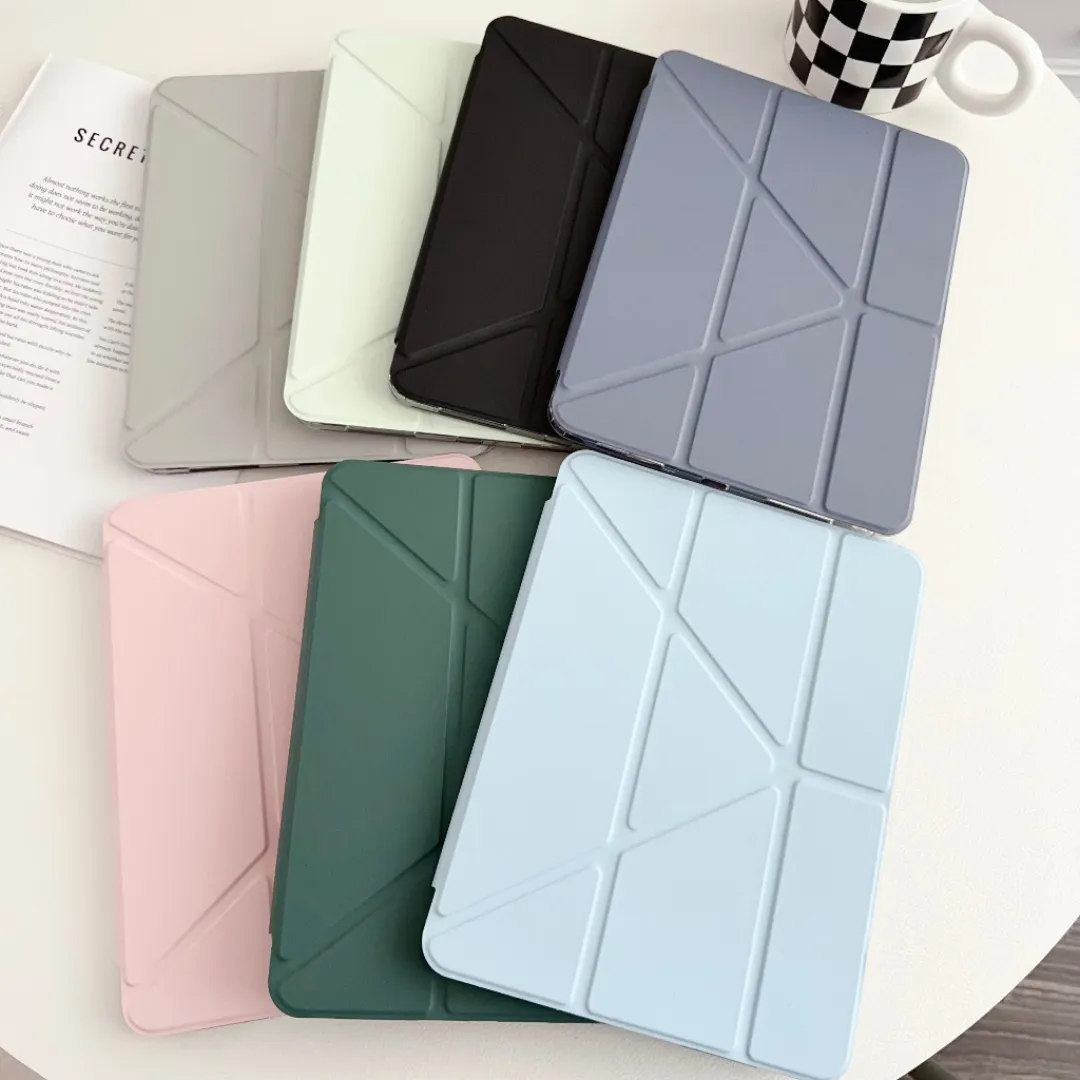 Case For Ipad (11Th/10Th Generation) 11/10.9-Inch (A16) Soft Tpu Tri-Fold Stand Protective Tablet Cover, With Pen Holder - Price in Bangladesh