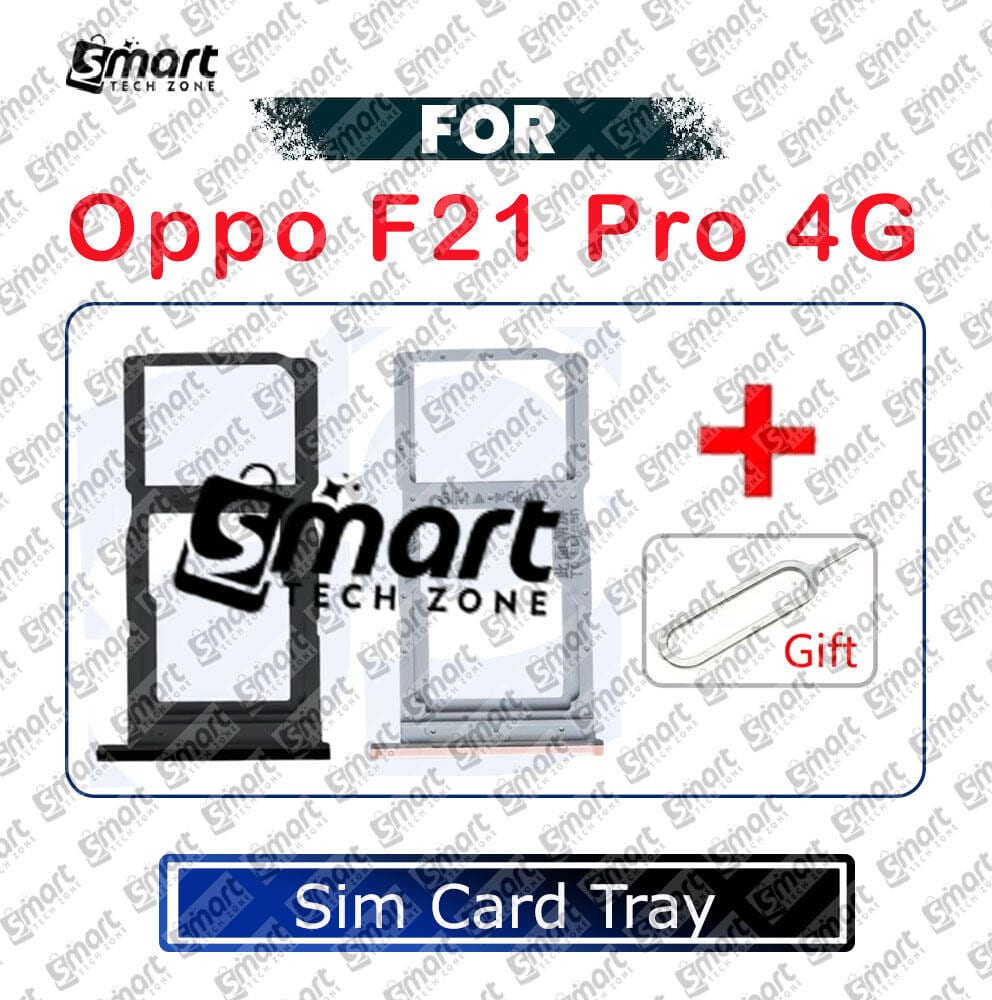 For Oppo F21 Pro 4G Sim Tray Micro SD Card Slot with Sim Ejector Pin Replacement Parts - Price in Bangladesh
