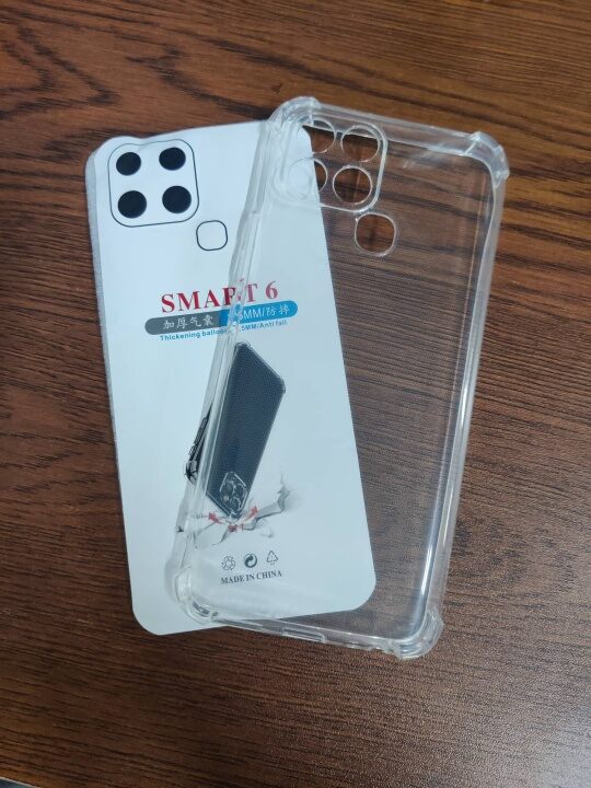 for tecno smark 6 soft clear transparent back cover