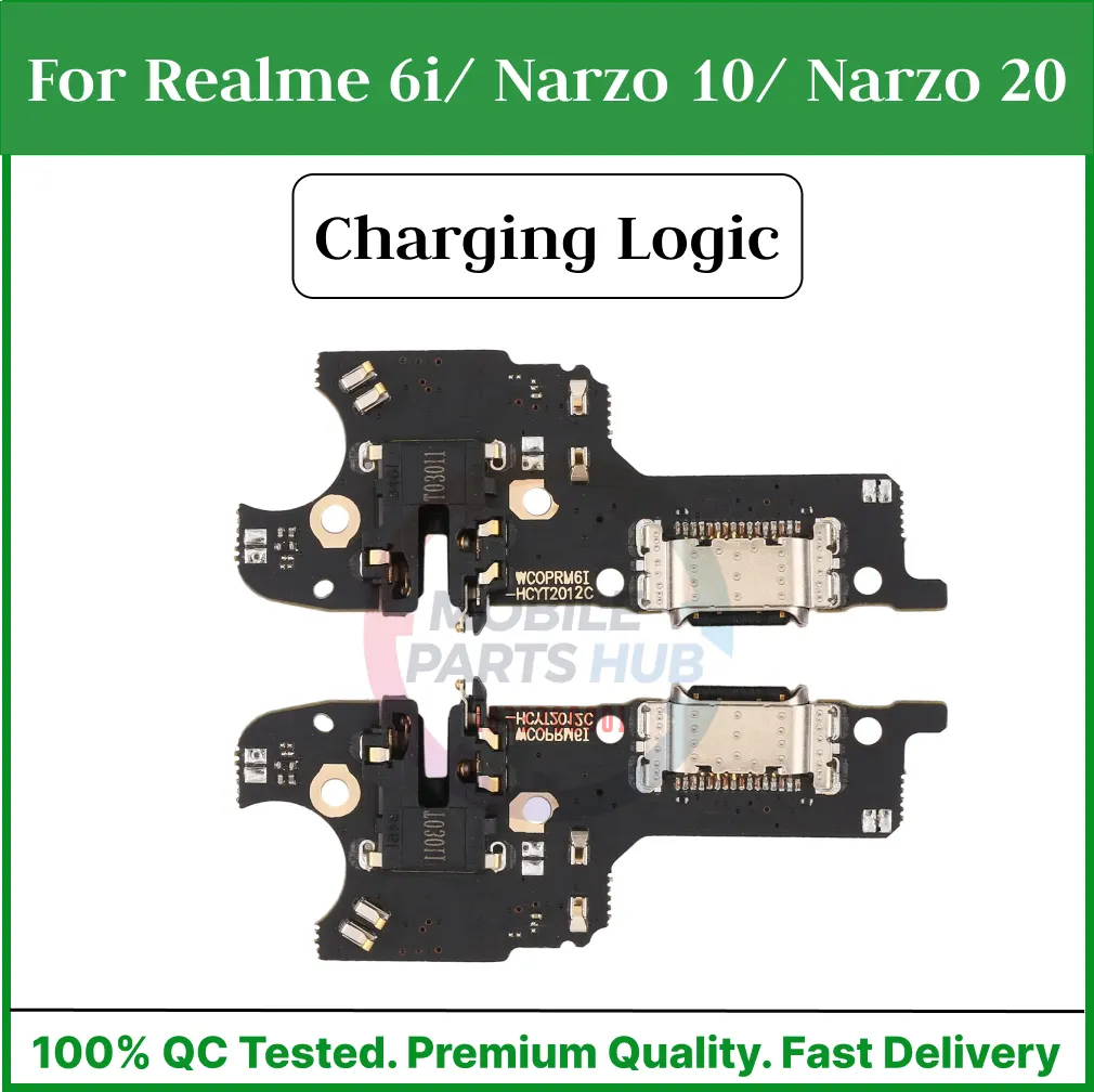 Charging Logic Board For Realme 6i/ Narzo 10/ Narzo 20 Charging Port USB Plug PCB Dock Connector Spare parts Charging Port Parts Price in Bangladesh - Mobile.com.bd
