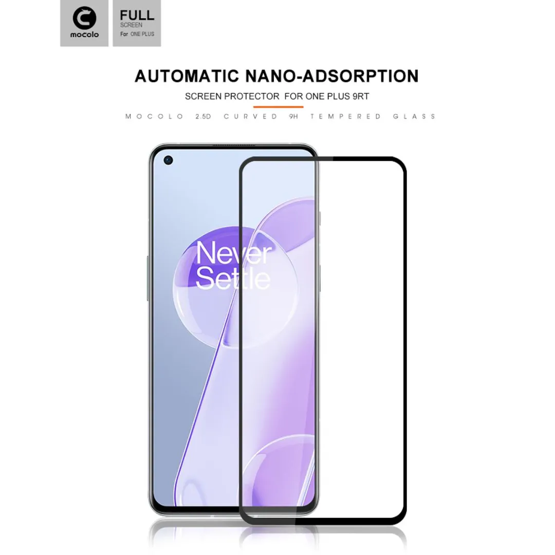 For Oneplus 9Rt 5G- Premium Full Cover Og Glass Hd Clear Tempered Gorilla Glass Screen Protector. - Price in Bangladesh