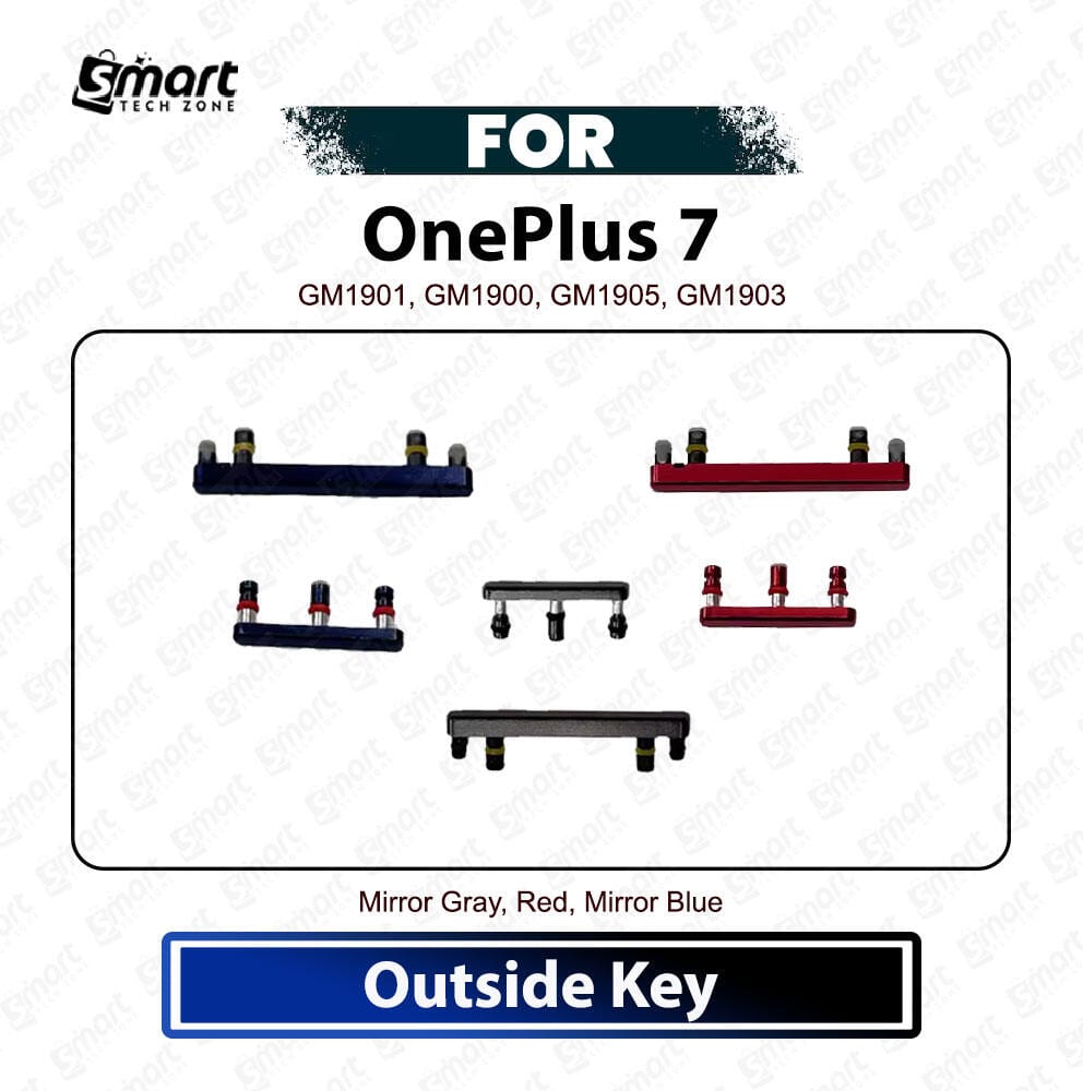 OnePlus 7 External Side Keys - Power On Off Switch Button & Volume Up Down Outside Key Replacement Repair Spare Parts GM1901, GM1900, GM1905, GM1903 - Price in Bangladesh