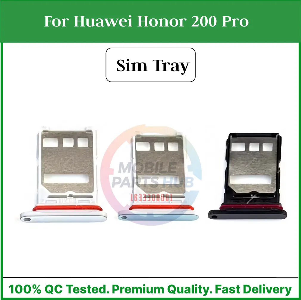 Honor 200 Pro Sim Tray Micro SD Card Slot with Sim Ejector Pin Replacement Part Sim Trays & Ejector Pins Price in Bangladesh - Mobile.com.bd