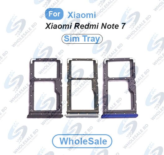 Xiaomi Redmi Note 7 SIM Tray Replacement Slot Holder Sim Slot /SD Card Tray /Holder Card compatible with Sim Ejector Pin Replacement Parts (Wholesale) - Price in Bangladesh
