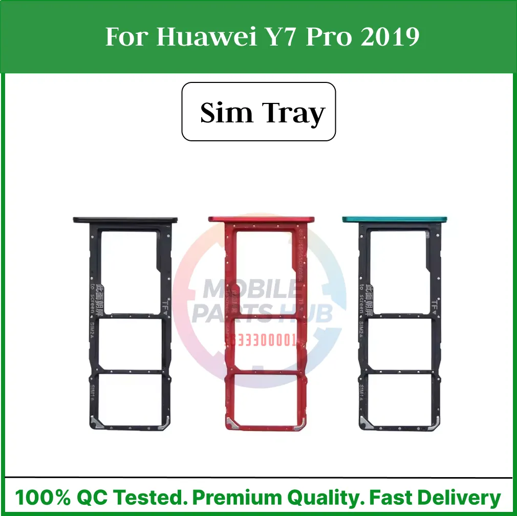 Huawei Y7 Pro 2019 Nano Sim Card Tray Holder Sim Adaptor With Free Sim Ejector Pin Replacement Part Mobile Parts & Accessories Price in Bangladesh - Mobile.com.bd