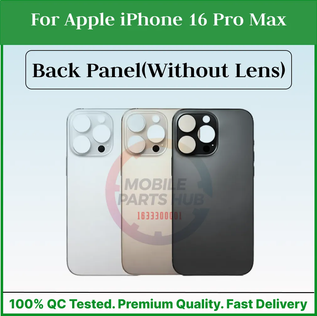 For Apple IPhone 16 Pro Max Back Panel/Backshell/ Casing + With Camera Lens + Side Button With Logo-All Colors Available Back Panels & Housings Price in Bangladesh - Mobile.com.bd