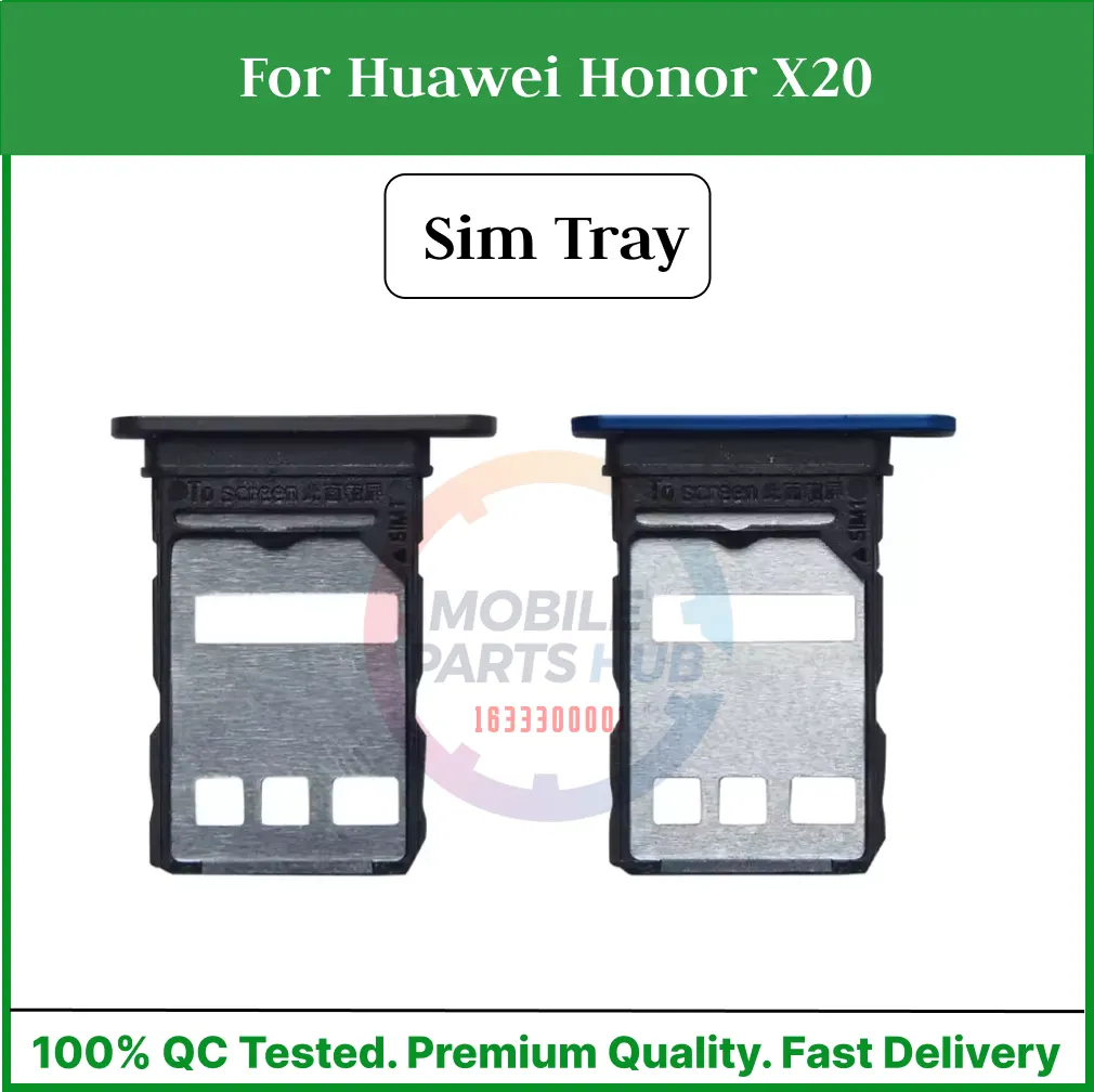 Huawei Honor X20 Sim Tray Micro SD Card Slot with Sim Ejector Pin Replacement Part Sim Trays & Ejector Pins Price in Bangladesh - Mobile.com.bd