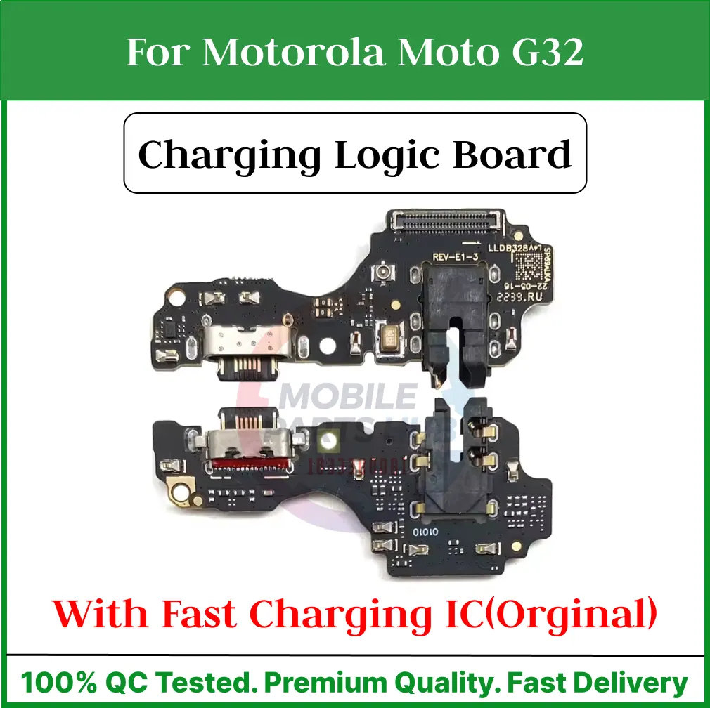 Charging Logic Board For Motorola Moto G32 power Charging Port For (M2003J6B2G) USB Plug PCB Dock Connector Replacement Parts Charging Port Parts Price in Bangladesh - Mobile.com.bd