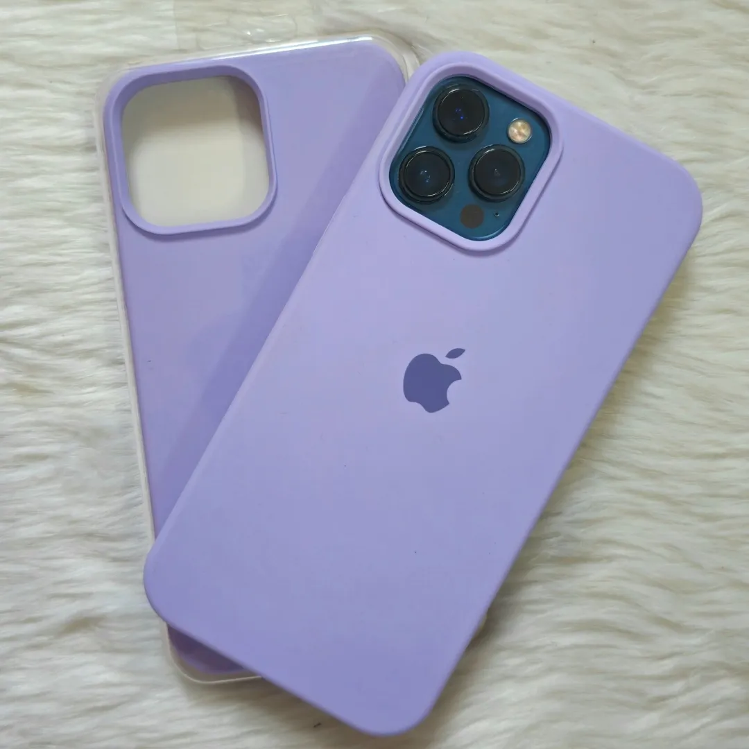 For Apple Iphone 14 / Iphone 14 Plus / Iphone 14 Pro / Iphone 14 Pro Max Luxury Silicone Protect Back Cover Soft Case - Camera (Lavender Color) - Price in Bangladesh