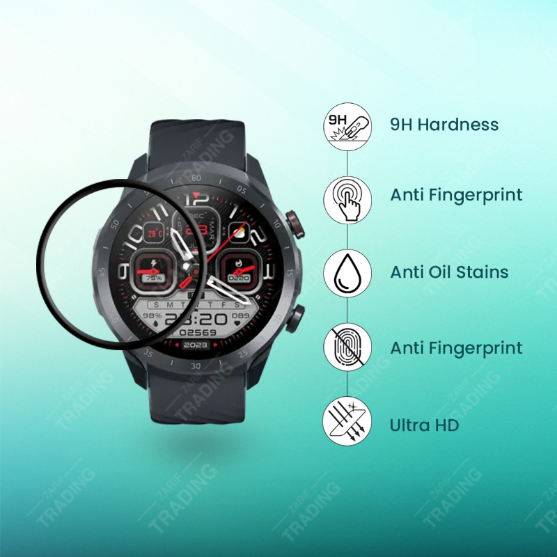 Mibro A2 Full Coverage Screen Protector Anti Scratch Anti Fingerprint Automatic Scratch Repair