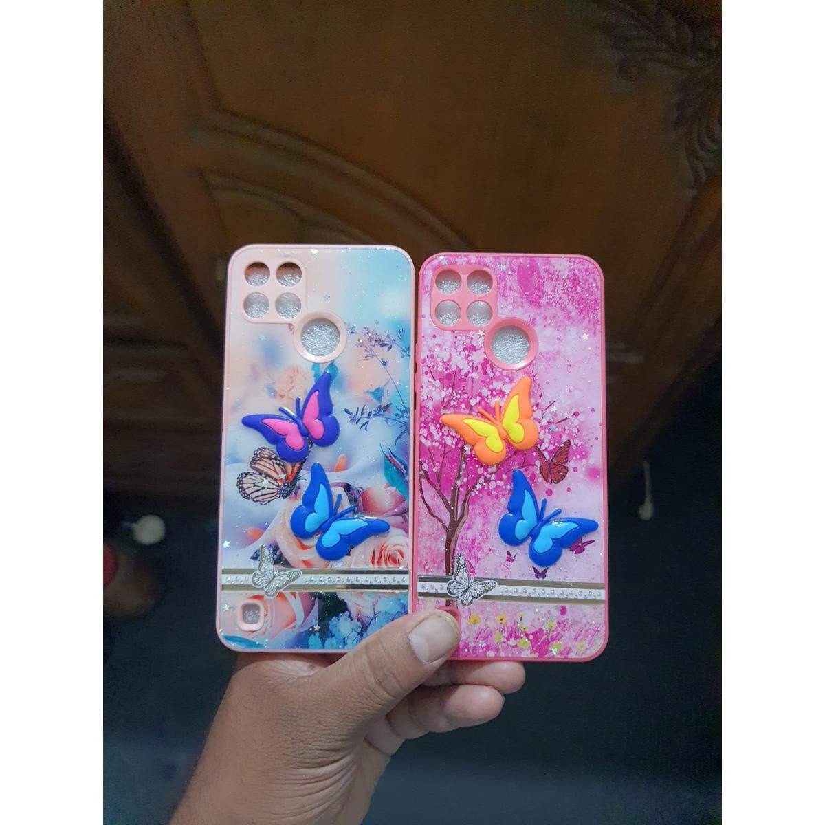 Realme C12 C15 C25 NARZO 20 Card Girls Stylish Soft Bake Cover Hello Kitty Luxury Silicone Phone Case For Realme C12 Back Cover - Phone Back Cover - Phone - Camera - Price in Bangladesh
