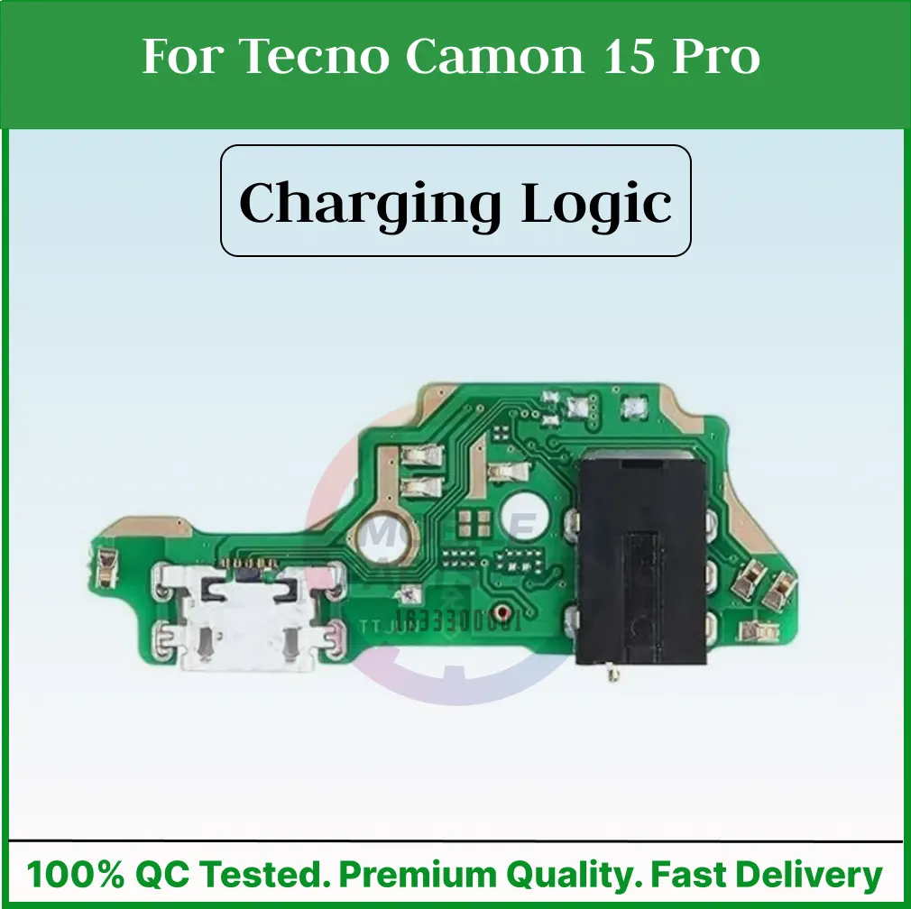 Charging Logic Board For Tecno Spark Go 2022 4 Lite 30 Camon 15 Pro 16 Pro Charging Port USB Plug PCB Dock Connector Spare parts Charging Port Parts Price in Bangladesh - Mobile.com.bd