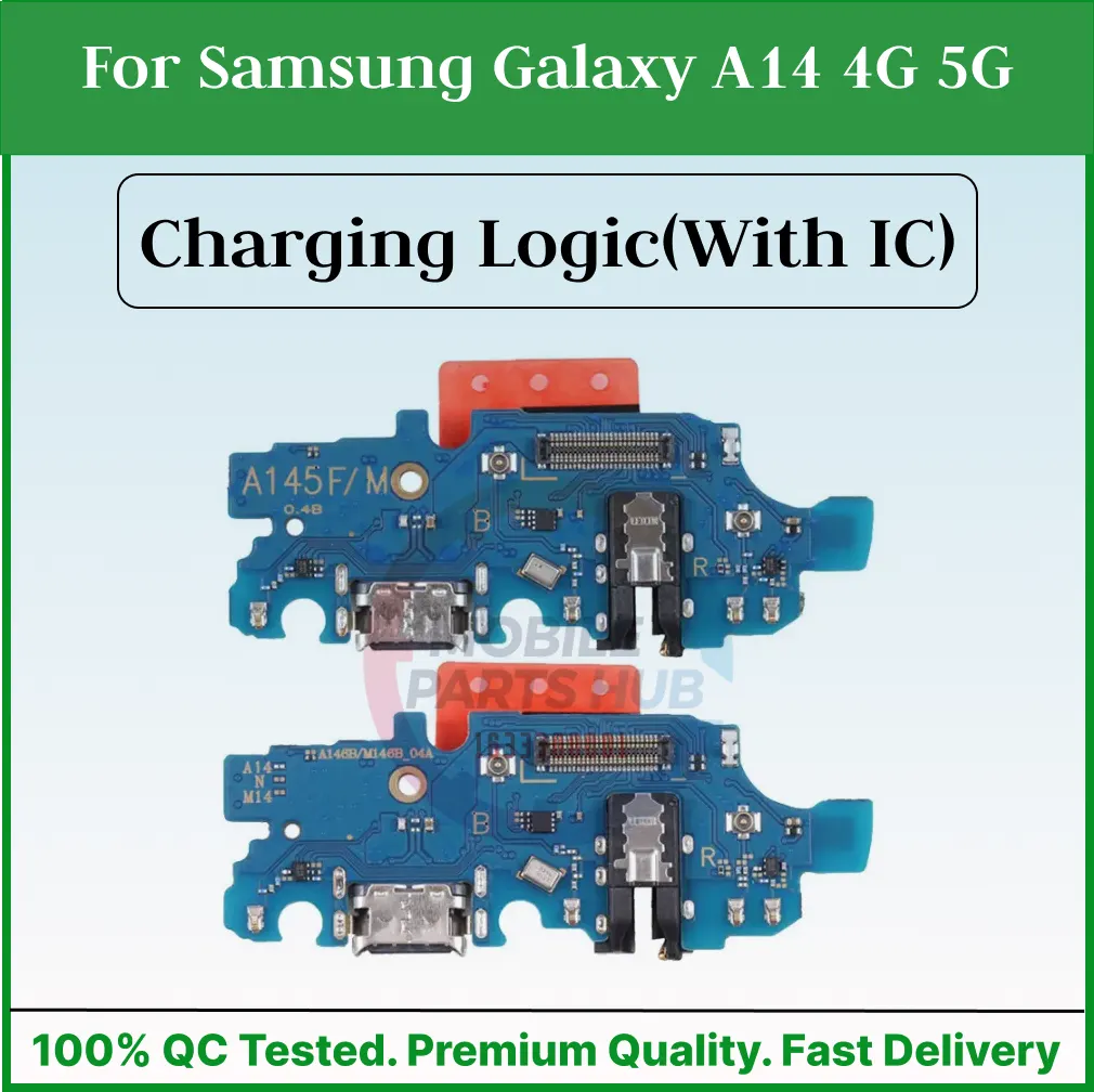Charging Logic Board For Samsung Galaxy A14 4G 5G Charging Port For (SM-A145 SM-A146) USB Plug PCB Dock Connector Spare parts Charging Port Parts Price in Bangladesh - Mobile.com.bd