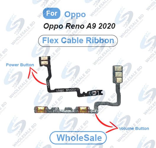 Oppo Reno A9 2020 Power On/Off Switch Button Side Volume Up Down Buttons Flex Cable Replacement Parts (Wholesale) - Price in Bangladesh