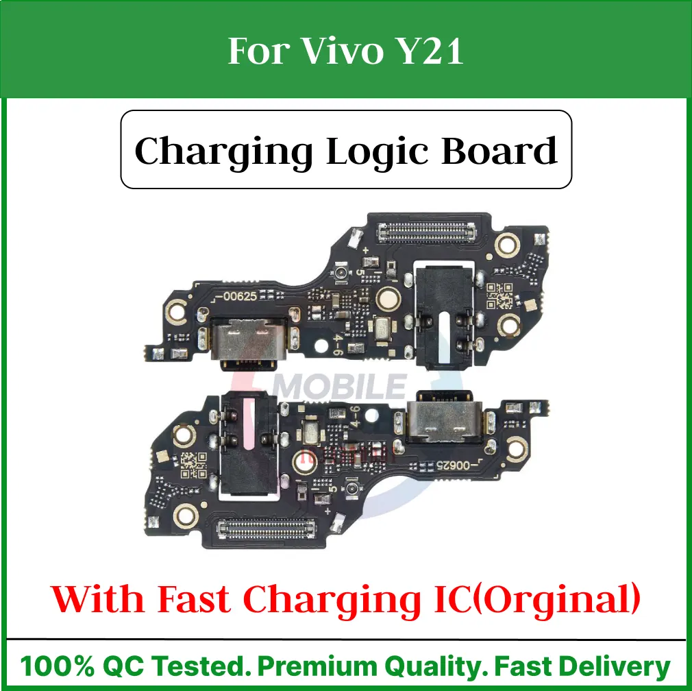 Charging Logic Board For Vivo Y21 Charging Port For USB Plug PCB Dock Connector Replacement Parts Charging Port Parts Price in Bangladesh - Mobile.com.bd