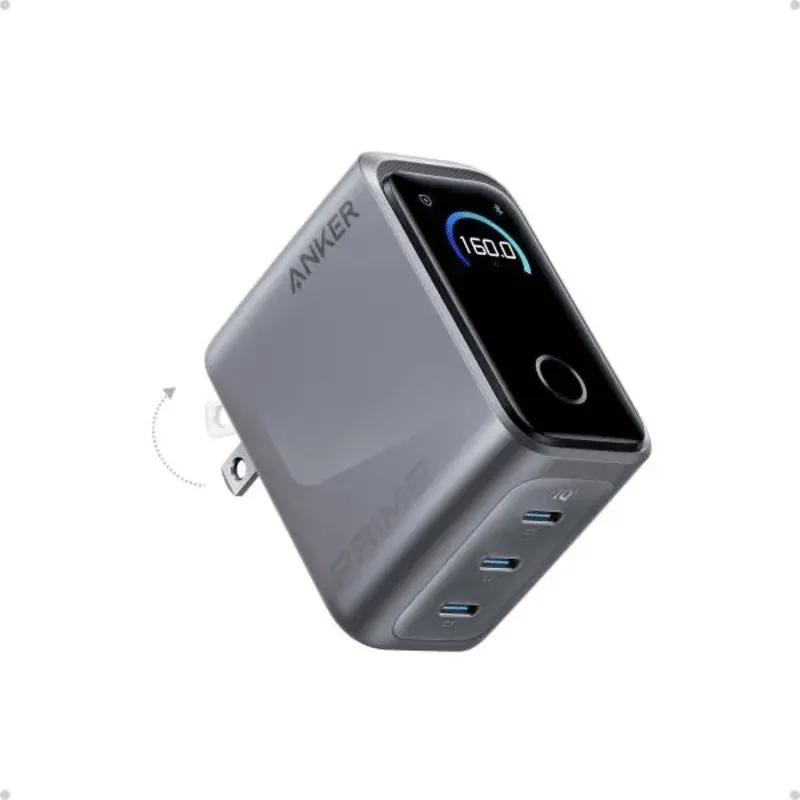 Anker Prime GaN 160W 3-Port Charger with Smart Display Powerbank Price in Bangladesh - Mobile.com.bd