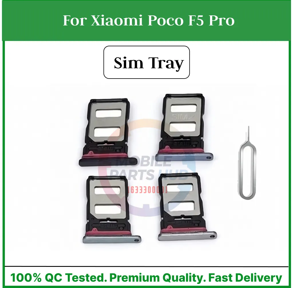 For Xiaomi Poco F5 Pro Nano Sim Card Tray Holder Sim Adaptor With Free Sim Ejector Pin Replacement Part - Price in Bangladesh