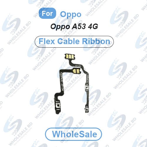 Oppo A53 4G Power On/Off Switch Button Side Volume Up Down Buttons Flex Cable Replacement Parts (Wholesale) - Price in Bangladesh