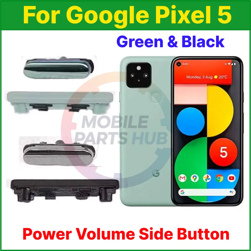 Compatible with Google Pixel 5 External Side Buttons Power On Off + Volume Control Button Outside Side Keys Mobile Parts & Accessories Price in Bangladesh - Mobile.com.bd