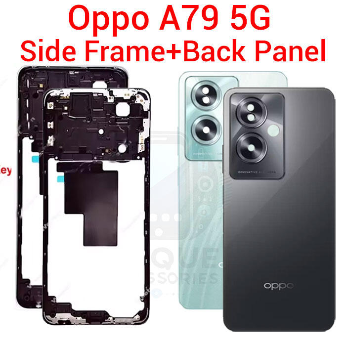 OPPO For Oppo A79 5G CPH2553 Side Frame + Back Panel Housing + Camera Glass Back shell Replacement Spare Parts Back Panels & Housings Price in Bangladesh - Mobile.com.bd