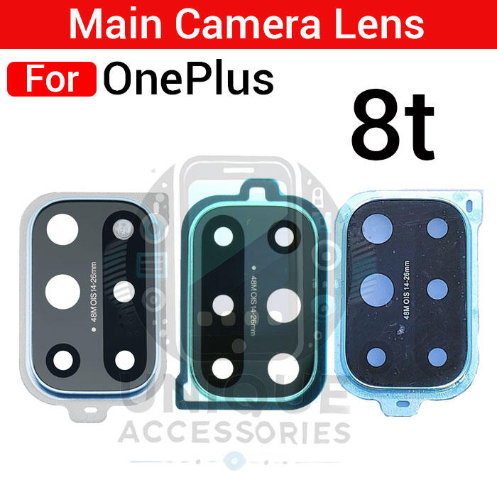 OnePlus Camera Main Glass Lens With Frame for OnePlus 8T Replacement Part (Not Tempered Camera Glass Protector) Screen & Lens Protectors Price in Bangladesh - Mobile.com.bd