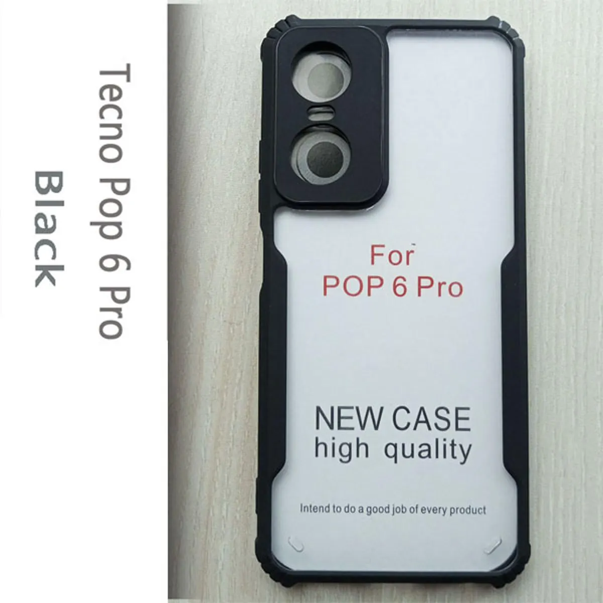 Tecno Pop 6 Pro এর জন্য স্বচ্ছ ব্যাক কভার (Back Case Cover For Smartphone