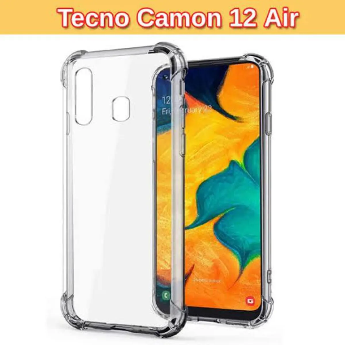 Tecno Camon 12 Air Anti-Shock Air Cushions Drop Resistance Transparent TPU Case