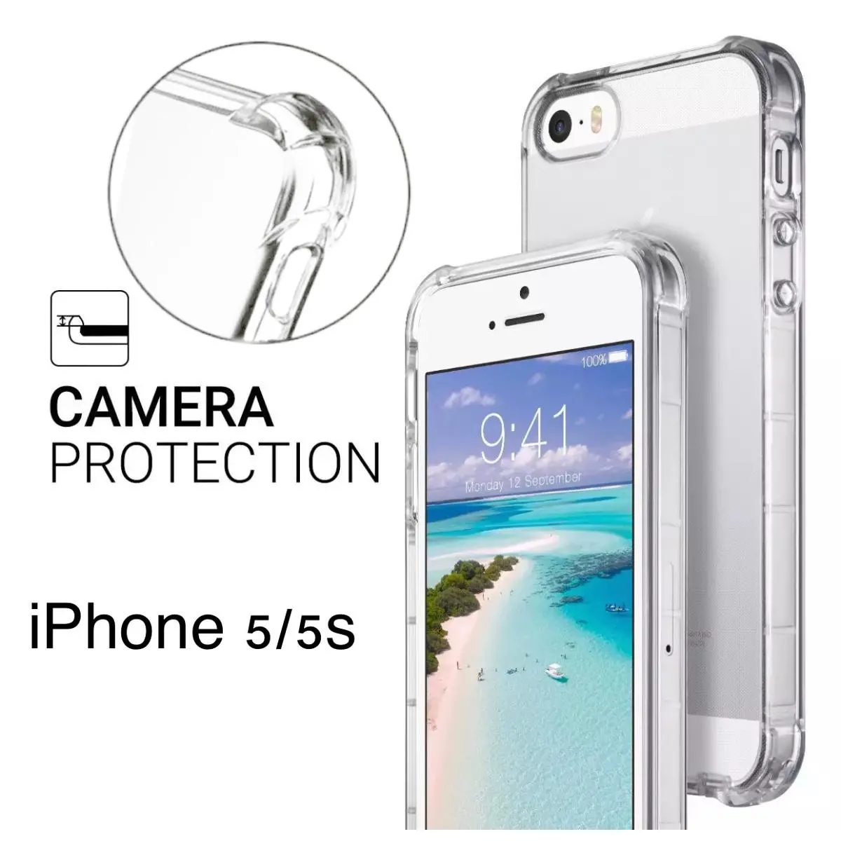 Samsung Galaxy A71 Edge-Reinforced Shockproof Cushion Back Clear Hybrid