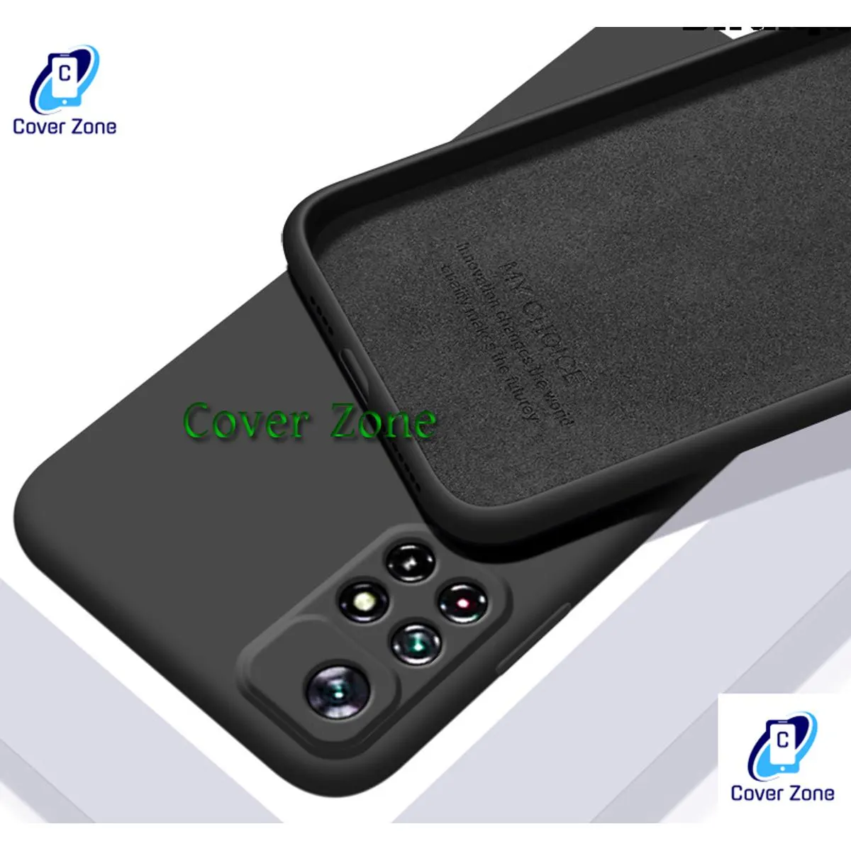 Itel Vision 5 Matte Finish Silicone with Inside Fiber Cloth Phone Back Cover