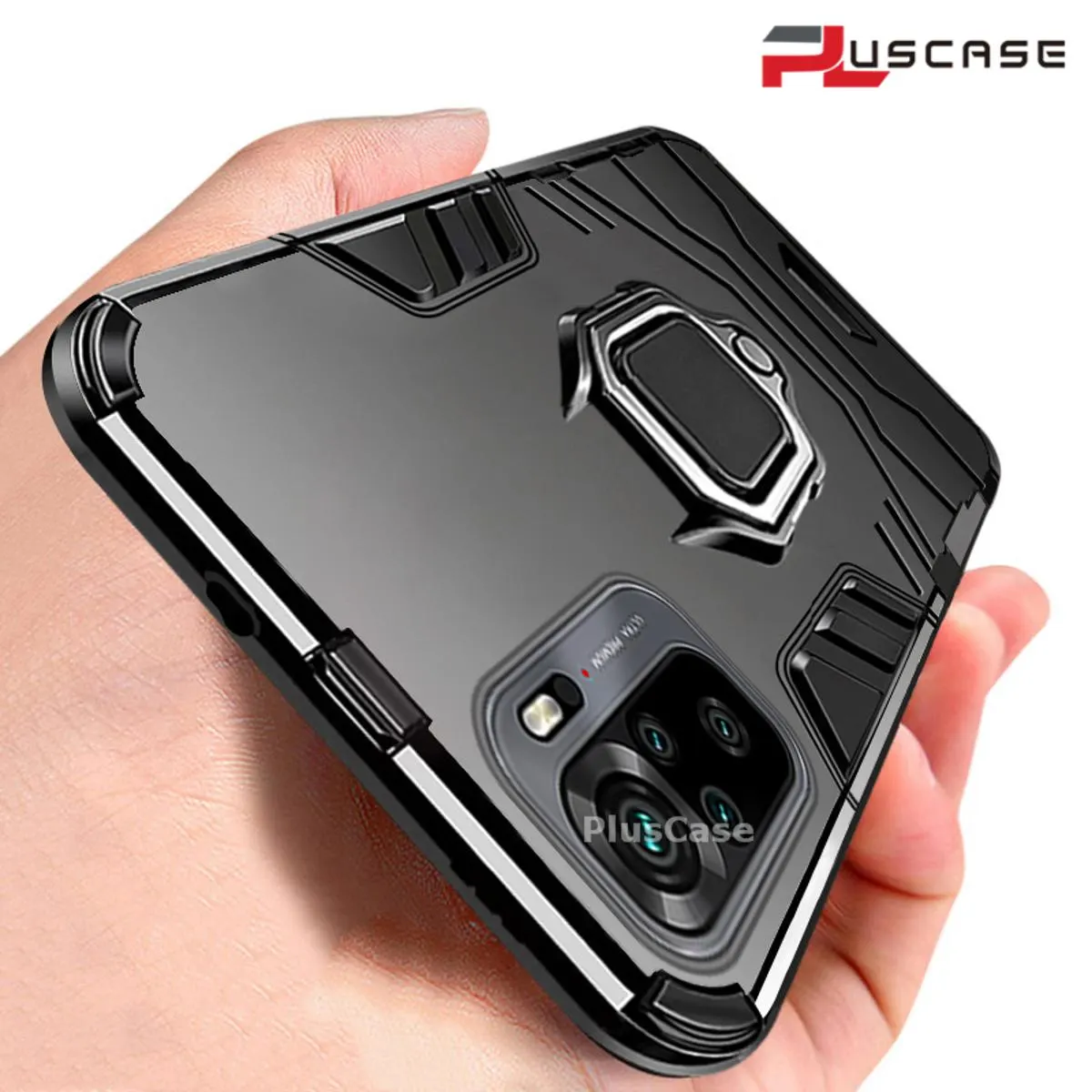 Pluscase for iPhone 12 Pro Max Case, Card Slot Holder, Lens Protective Shell