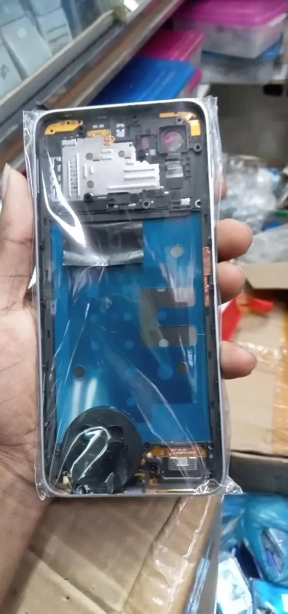 Itel S23 Side Frame + Back Panel Housing + Camera Glass Back Shell Replacement Spare - Price in Bangladesh