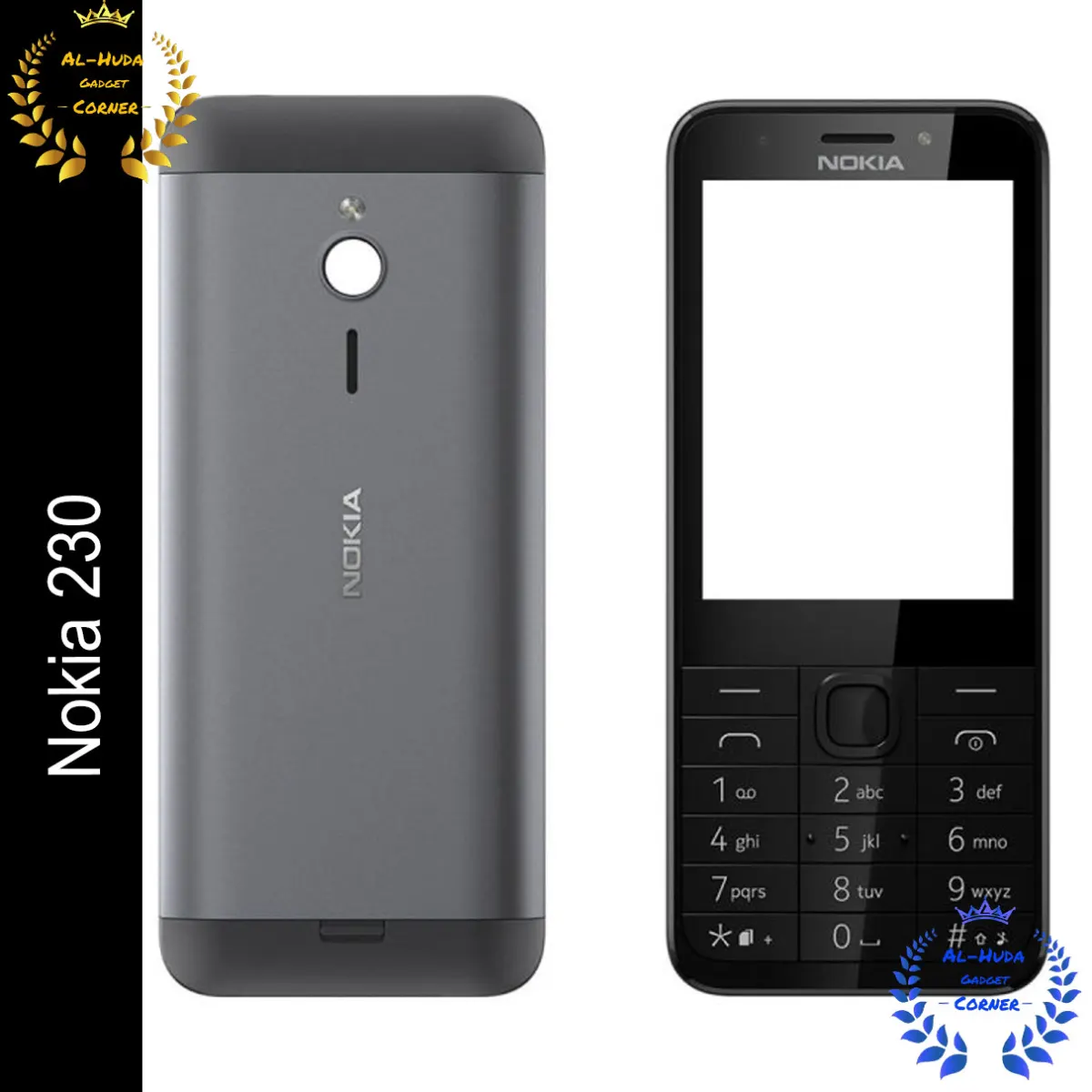 Nokia 230 Steel Front & Backside Mobile Casing / Housing With Body Built For Best