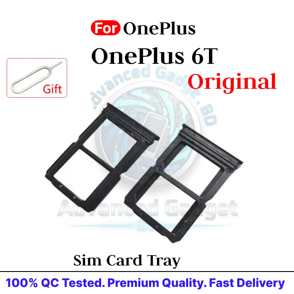 OnePlus 6T SIM Card Tray Holder with Sim Ejector Pin Replacement Parts