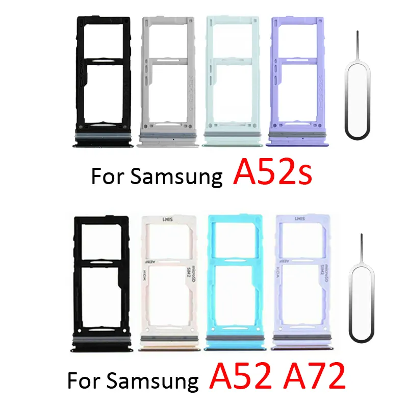 Phone Sim SD Card Tray For Samsung Galaxy A52 A52s A72 5G A02 A12 New SIM Adapter - Price in Bangladesh
