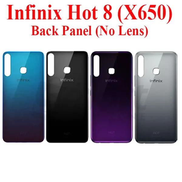 Infinix Hot 8 (X650) Back Panel/Backshell/ Casing + With Camera Lens + Side Buttons - Price in Bangladesh