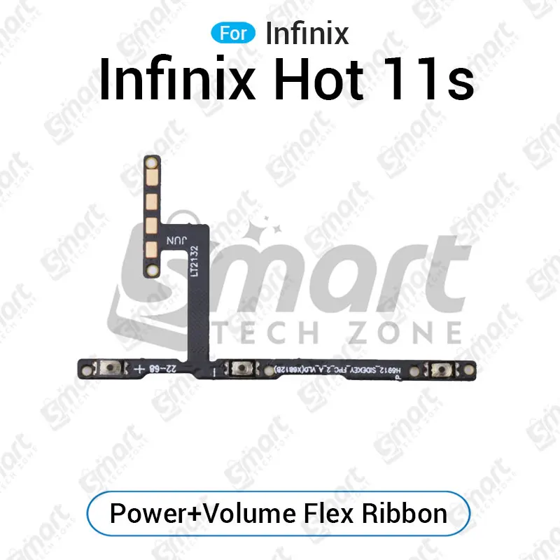 Infinix Hot 11s Power On/Off Switch Button Side Volume Up Down Buttons Flex Cable - Price in Bangladesh