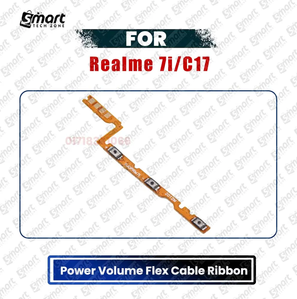 Realme 7i Power On/Off Switch Button Side Volume Up Down Buttons Flex Cable - Price in Bangladesh